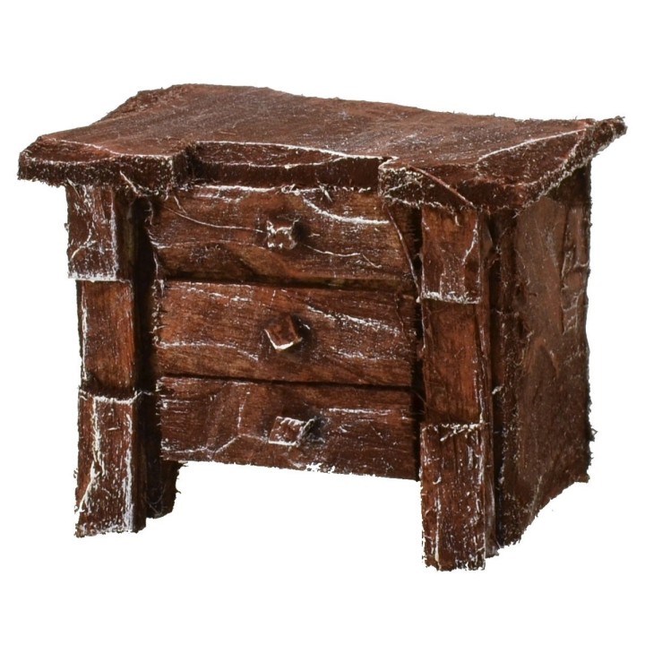 Comò in legno antichizzato cm 4x2x3 h