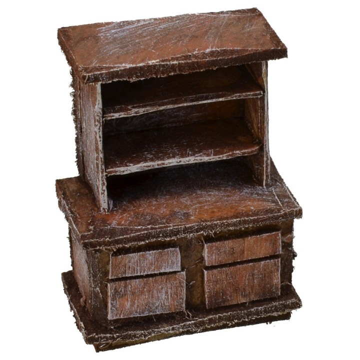 Sideboard in antiqued wood cm 5x3x7 h