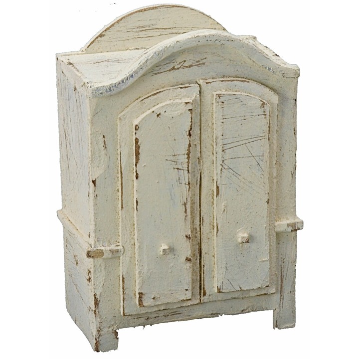 Armadio in legno sbiancato cm 10x5,5x14 h