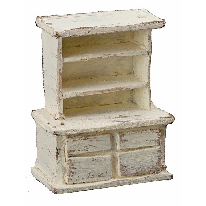 Aparador de madera blanqueada cm 5x3x7 h