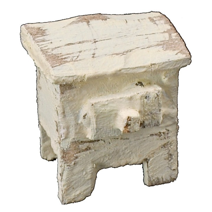 Bedside table in bleached wood cm 2x1,5x2 h