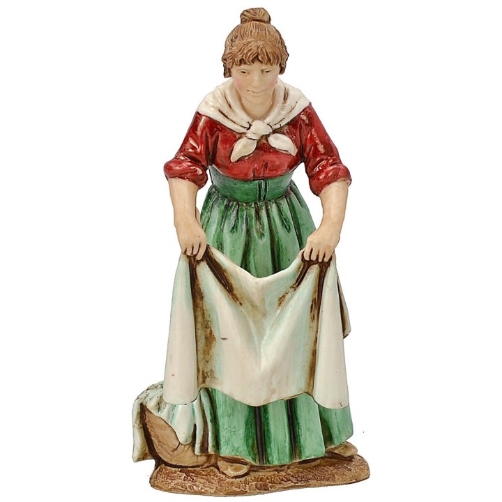 Woman hanging clothes 10 cm Landi Moranduzzo