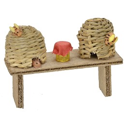 Banquete apícola con tarro de miel de 6,5x2,5x5 cm h