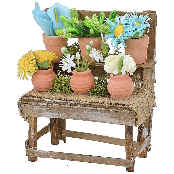 Puesto de flores cm 8x5x10,5 h