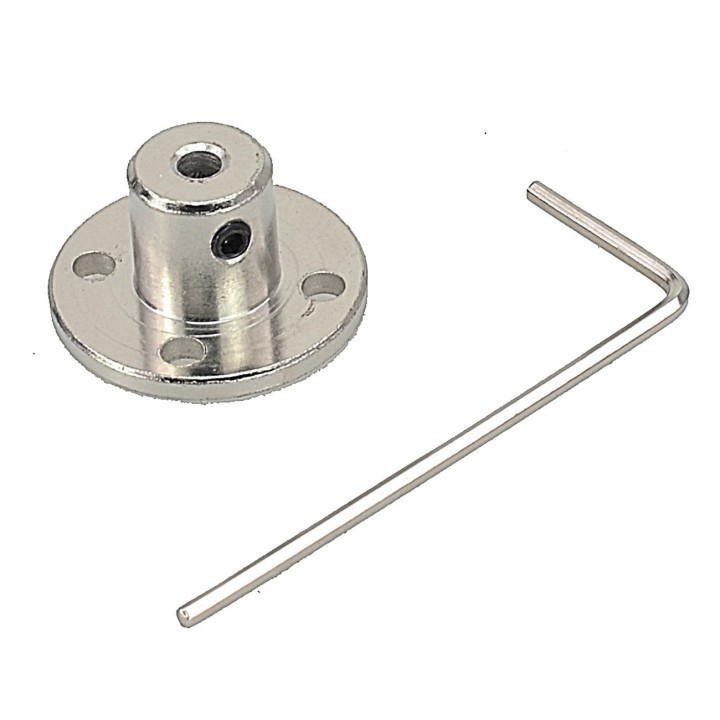 Pulley ø 2,2 cm in aluminum for micro-gear motors