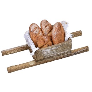 Wooden maniella with bread