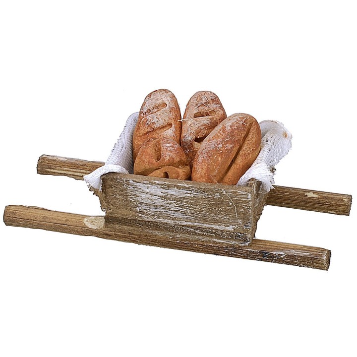 Wooden maniella with bread