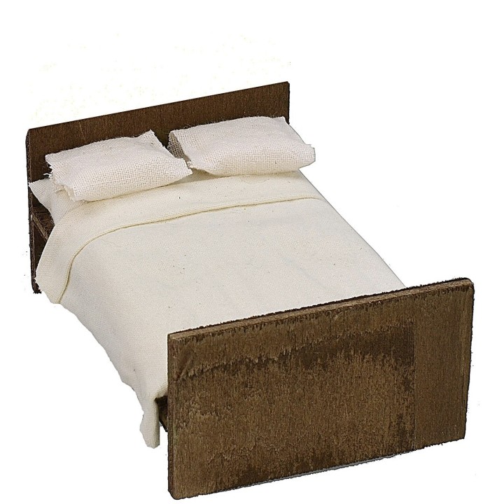 Cama matrimonial de madera cm 10,8x7x7 h