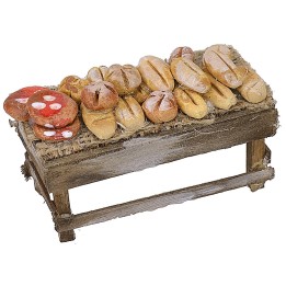 Banquet with bread and pizzas cm 8x4x5 h