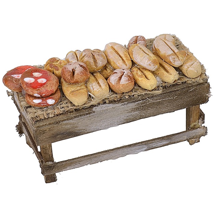 Banquet with bread and pizzas cm 8x4x5 h