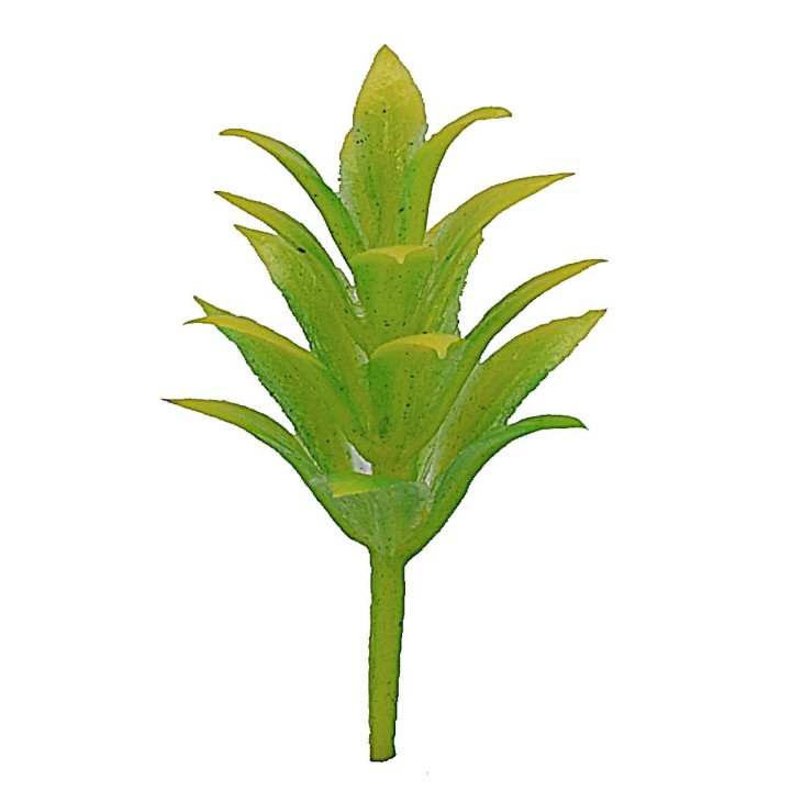 Set 4 cespugli giallo-verdi senza base h 3,5 cm