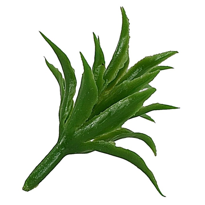 Set of 4 green bushes without base h 3,5 cm