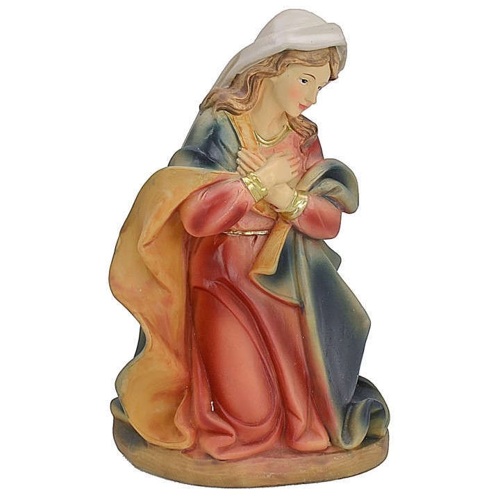 Madonna inginocchiata in resina serie 20 cm