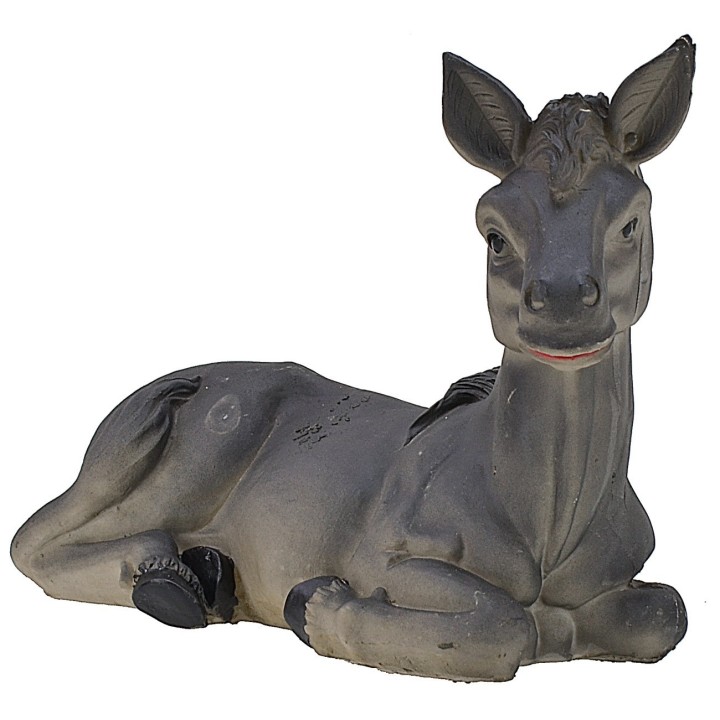 Asno sentado de resina para estatuas de 30 cm