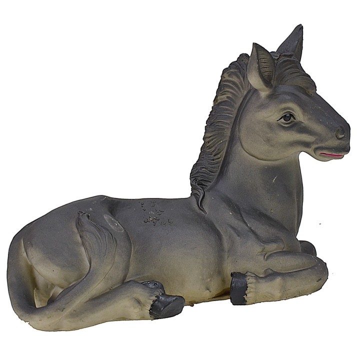 Asno sentado de resina para estatuas de 30 cm