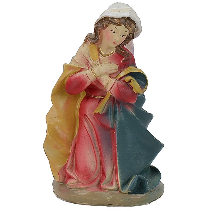 Madonna arrodillada en resina serie 20 cm