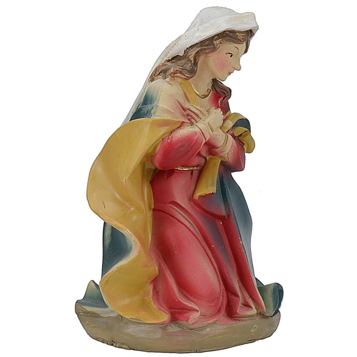 Madonna arrodillada en resina serie 20 cm
