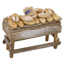 Banquet with assorted bread cm 7x3,5x5 h