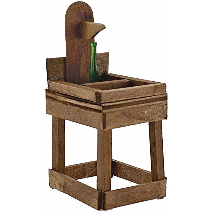 Banco tappa bottiglie verde lux in legno