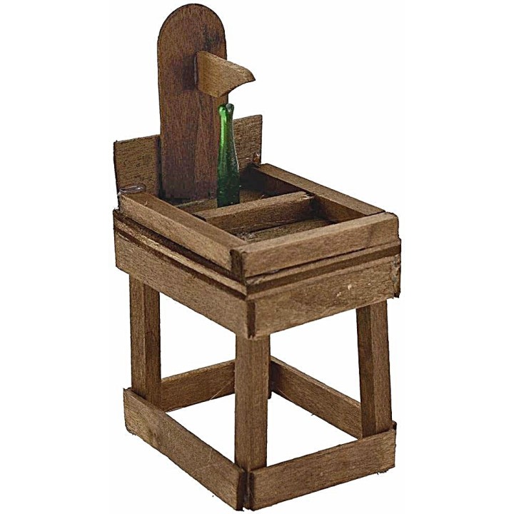 Banco tapón de botellas verde lux de madera