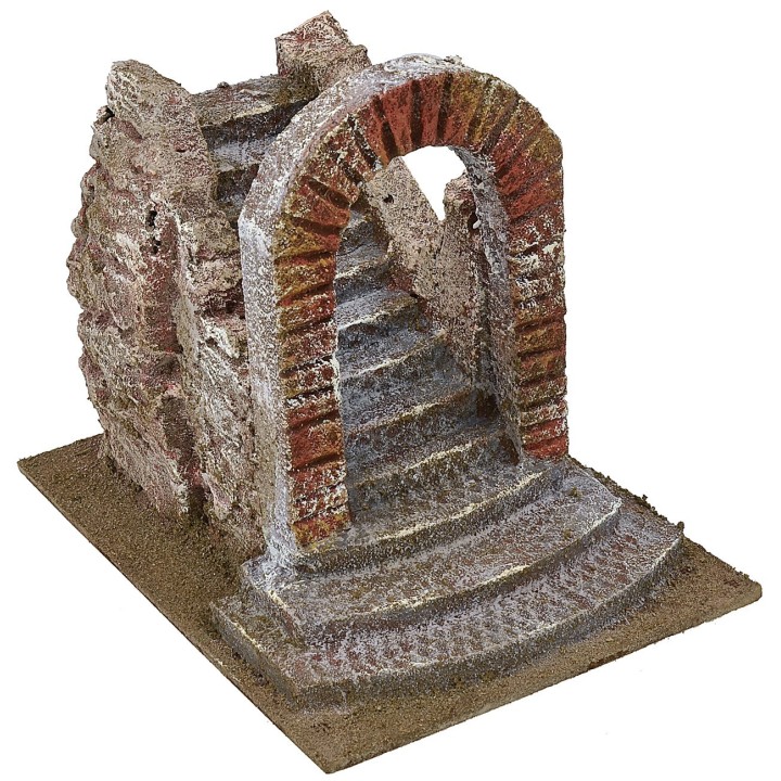 Escalera con arco para Belén cm 14,5x19,5x17 h