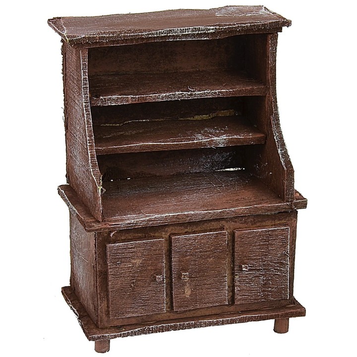 Credenza in legno antichizzato cm 10x5,7x14,1 h