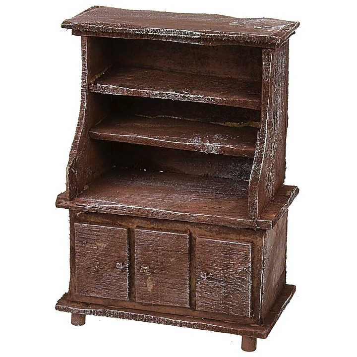 Aparador de madera envejecida cm 10x5,7x14,1 h