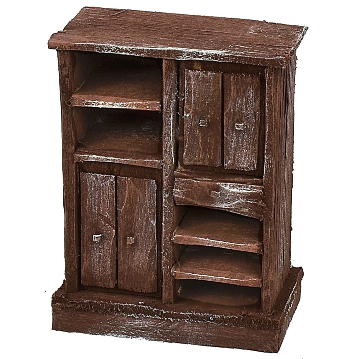 Mueble de cocina en madera envejecida cm 8,5x5x11 h