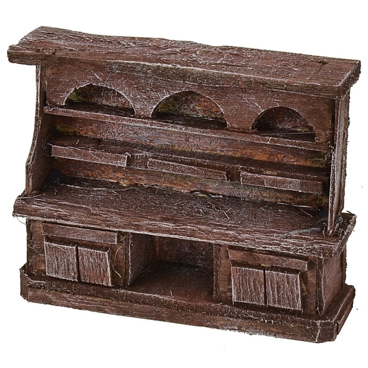 Credenza in legno antichizzato cm 9x2,5x7,5 h