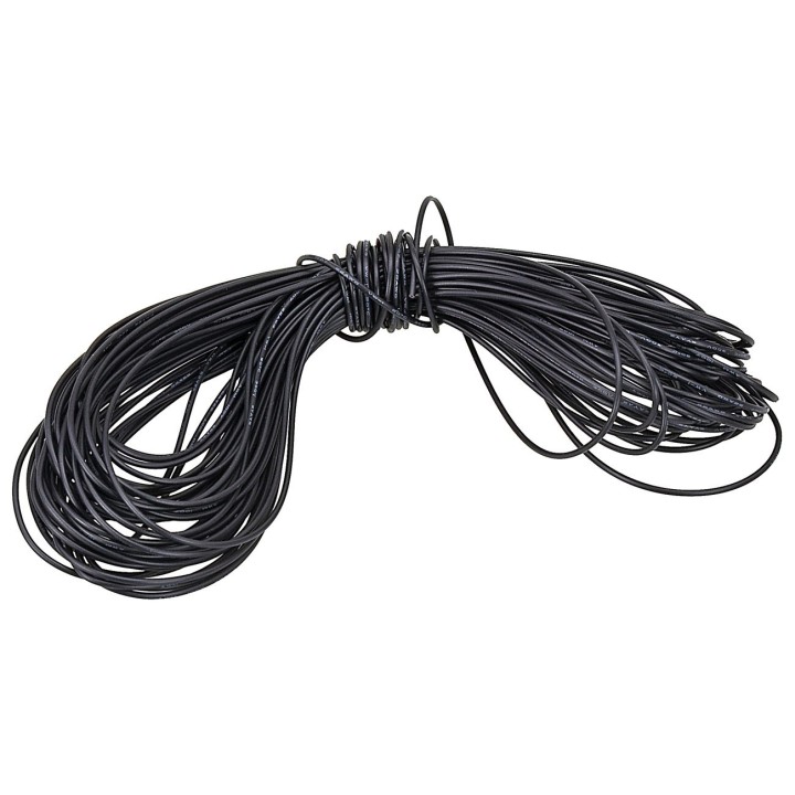 Cable unipolar negro 0,2 rollo de 20 metros
