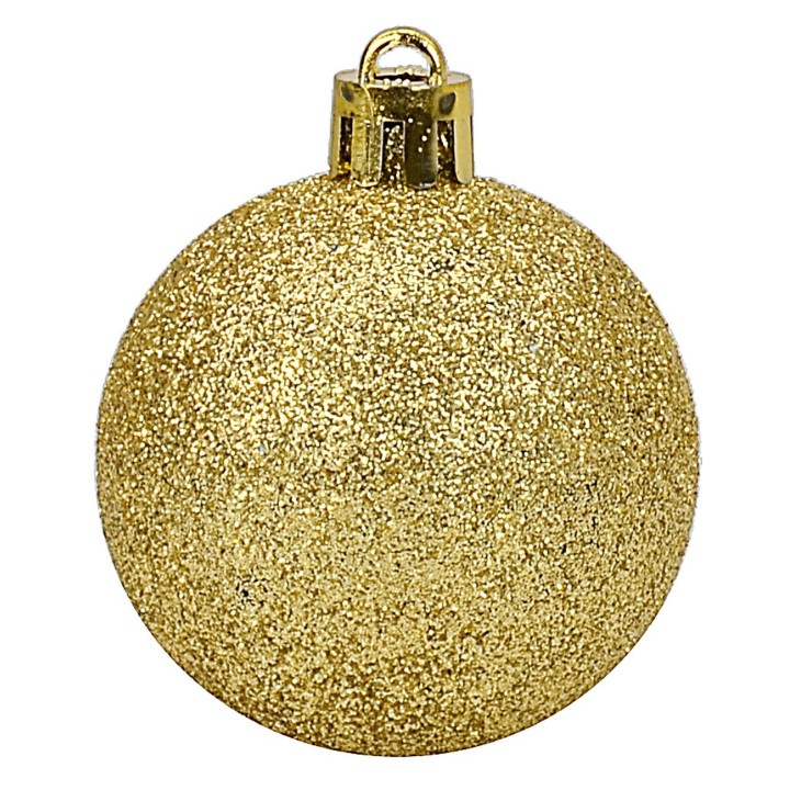 Set of 20 gold balls ø 4-5-6 cm for Christmas tree