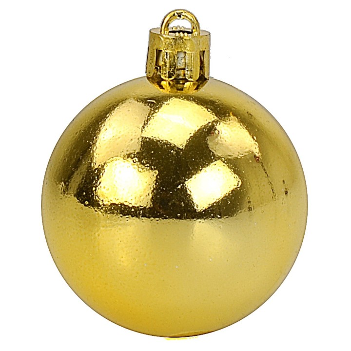 Set 20 palline oro ø 4-5-6 cm per albero di Natale