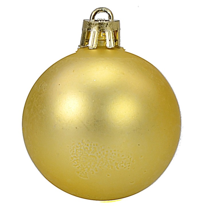 Set of 20 gold balls ø 4-5-6 cm for Christmas tree