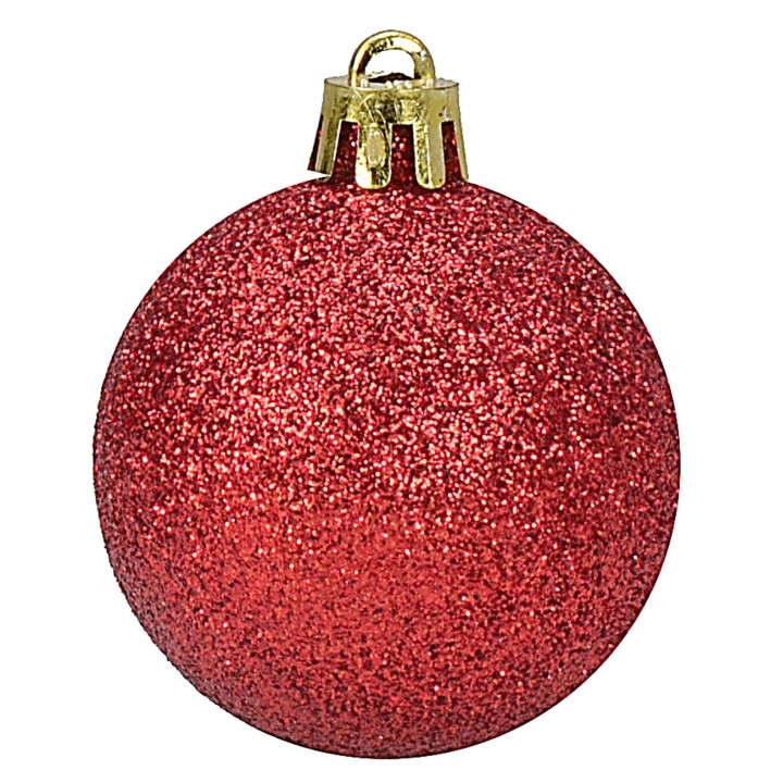 Set of 20 red balls ø 4-5-6 cm for Christmas tree