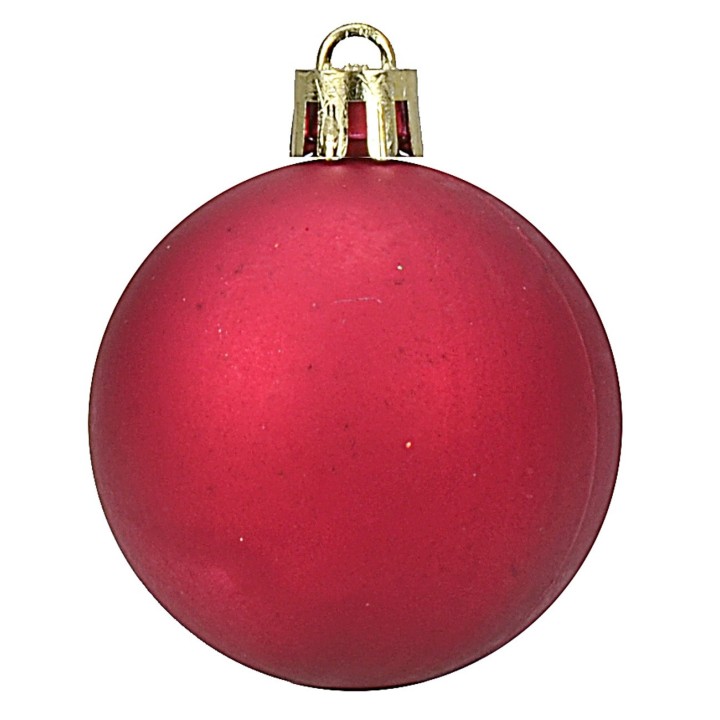 Set 20 palline rosse ø 4-5-6 cm per albero di Natale