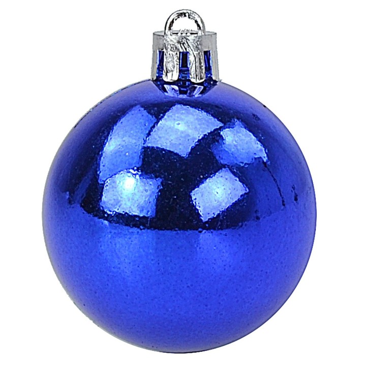 Set of 20 blue balls ø 4-5-6 cm for Christmas tree