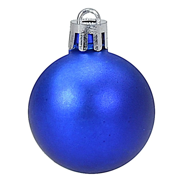 Set 20 palline blu ø 4-5-6 cm per albero di Natale