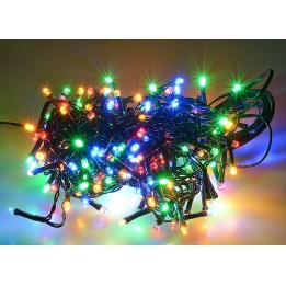 Cadena de 180 luces LED multicolor con juegos de luces para