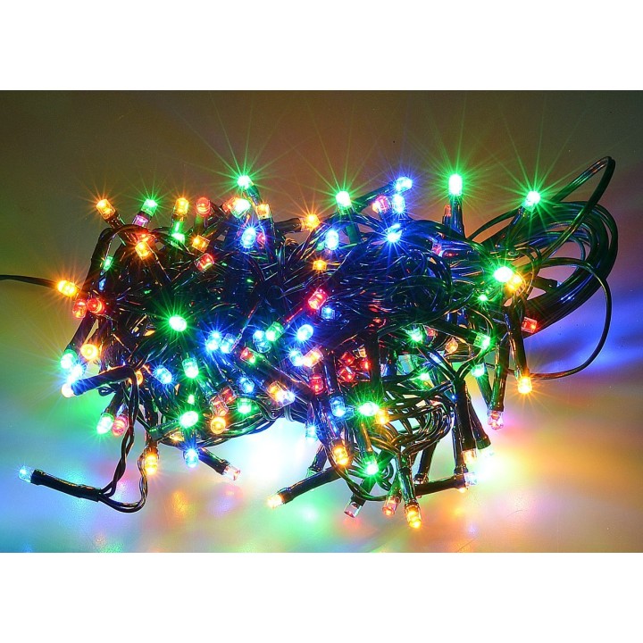 Chain of 180 multicolor LEDs with plays of light for indoor and