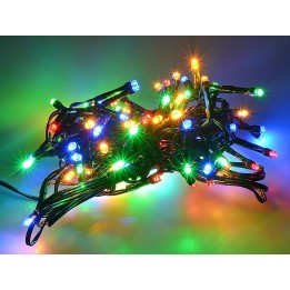 Catena 100 led colorati con giochi di luce per esterno e interno