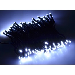 Cadena de 100 luces LED blanco frío con efectos de luz para