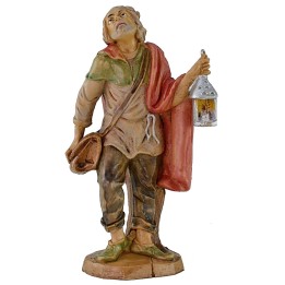 Viandante con lanterna 20 cm Euromarchi