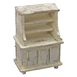 Aparador de madera blanqueada cm 5x3x7,5 h