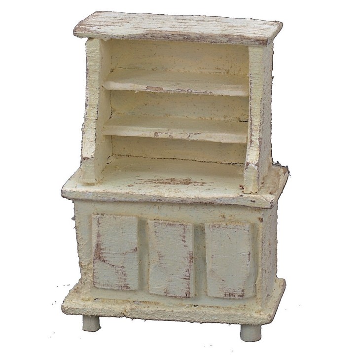 Aparador de madera blanqueada cm 5x3x7,5 h