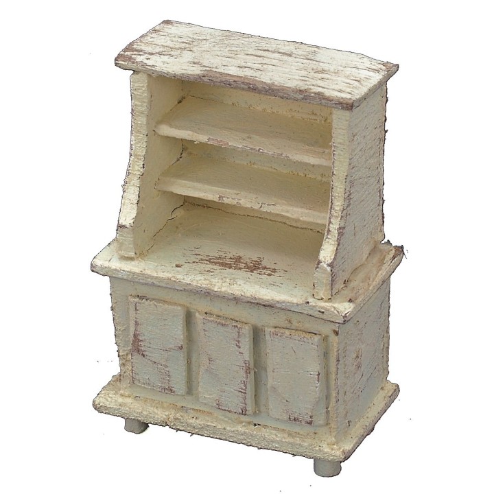 Credenza in legno sbiancato cm 5x3x7,5 h