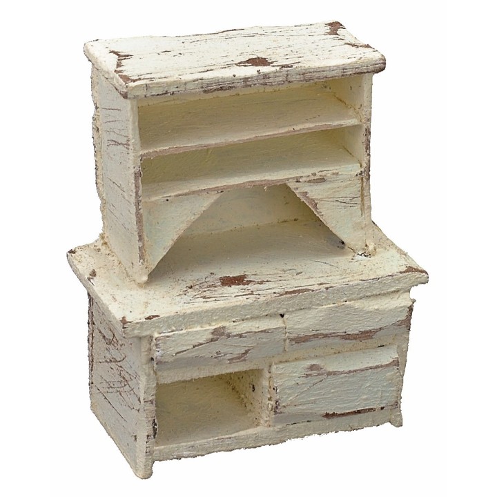 Sideboard in bleached wood cm 5,5x3x6,5 h