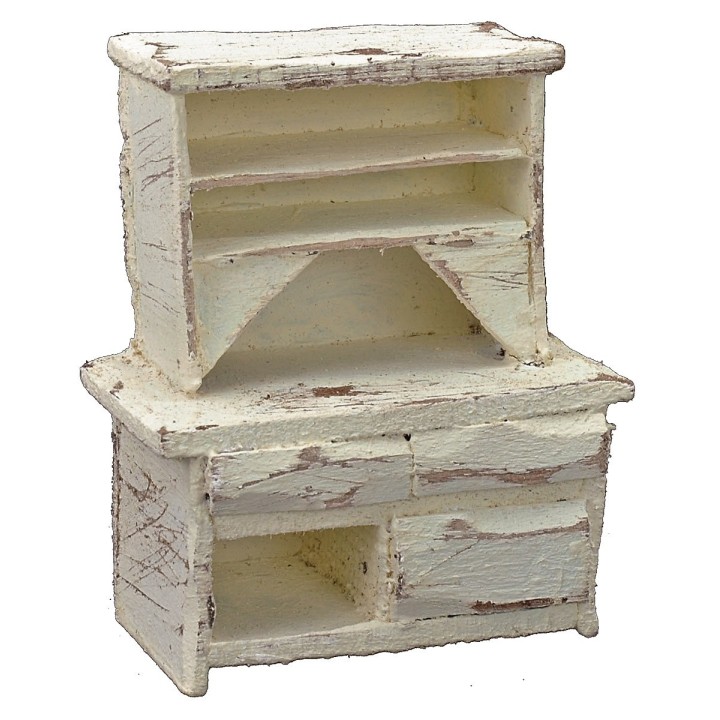 Sideboard in bleached wood cm 5,5x3x6,5 h