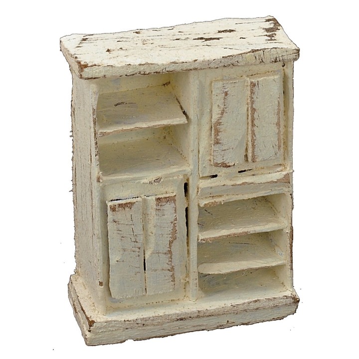 Kitchen cabinet in bleached wood cm 5x2,5x6,5 h