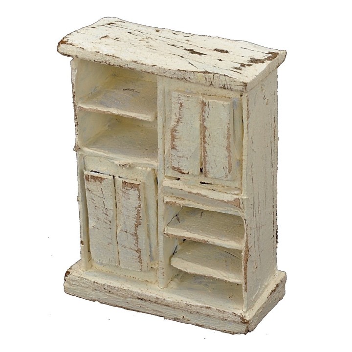 Kitchen cabinet in bleached wood cm 5x2,5x6,5 h