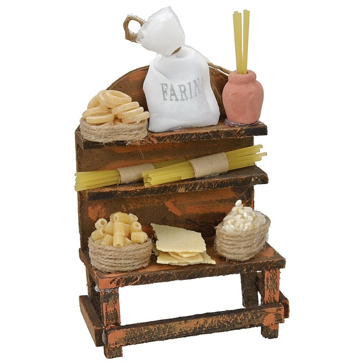 Banco con pasta assortita cm 9,5x5x13 h